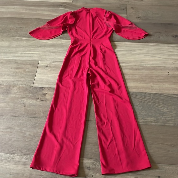 Elegant Red Jumpsuit - Picture 7 of 9
